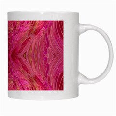 Pink Pour  White Mug from ArtsNow.com Right