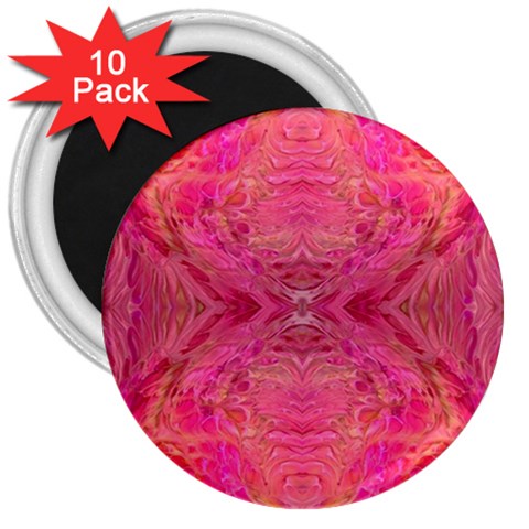 Pink Pour  3  Magnets (10 pack)  from ArtsNow.com Front