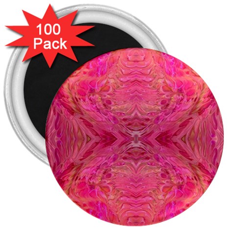 Pink Pour  3  Magnets (100 pack) from ArtsNow.com Front