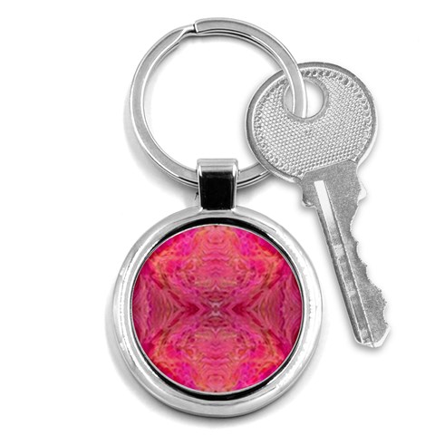 Pink Pour  Key Chain (Round) from ArtsNow.com Front