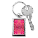 Pink Pour  Key Chain (Rectangle)