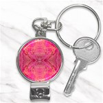 Pink Pour  Nail Clippers Key Chain
