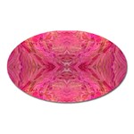 Pink Pour  Oval Magnet