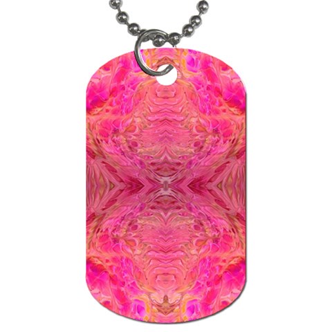 Pink Pour  Dog Tag (Two Sides) from ArtsNow.com Front