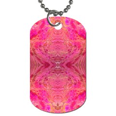 Pink Pour  Dog Tag (Two Sides) from ArtsNow.com Back