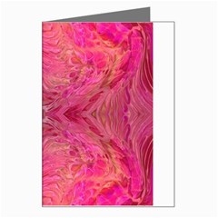 Pink Pour  Greeting Card from ArtsNow.com Left