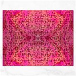 Pink Pour  Rectangular Jigsaw Puzzl