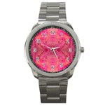 Pink Pour  Sport Metal Watch