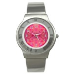 Pink Pour  Stainless Steel Watch