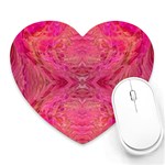 Pink Pour  Heart Mousepad