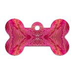 Pink Pour  Dog Tag Bone (One Side)