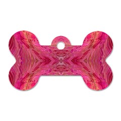 Pink Pour  Dog Tag Bone (Two Sides) from ArtsNow.com Back