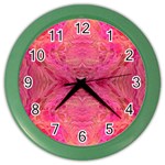 Pink Pour  Color Wall Clock