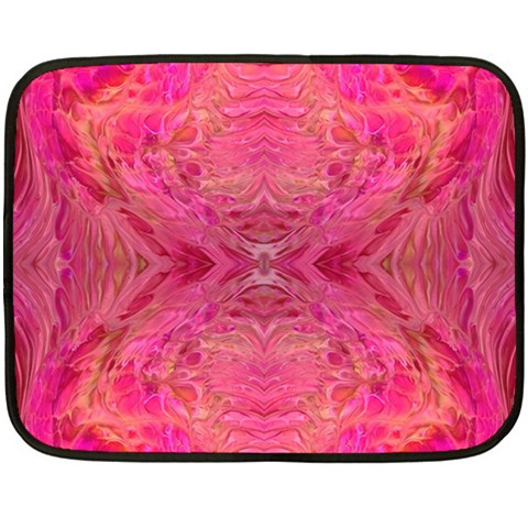 Pink Pour  35 x27  Two Sides Fleece Blanket (Mini) from ArtsNow.com 35 x27  Blanket Front