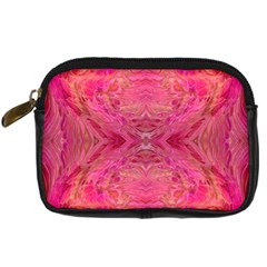 Pink Pour  Digital Camera Leather Case from ArtsNow.com Front