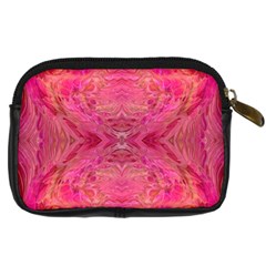 Pink Pour  Digital Camera Leather Case from ArtsNow.com Back
