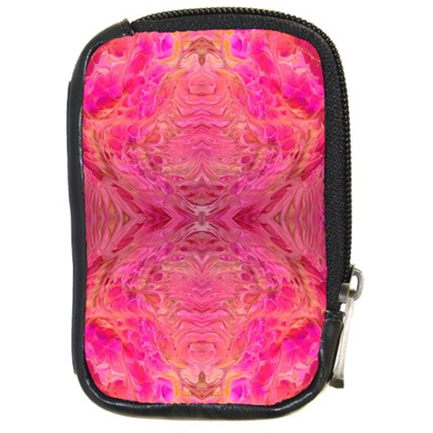 Pink Pour  Compact Camera Leather Case from ArtsNow.com Front