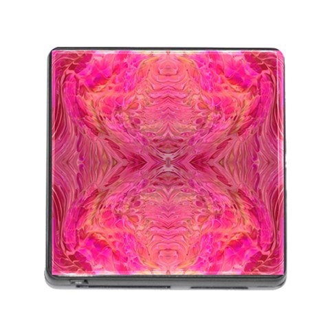 Pink Pour  Memory Card Reader (Square 5 Slot) from ArtsNow.com Front