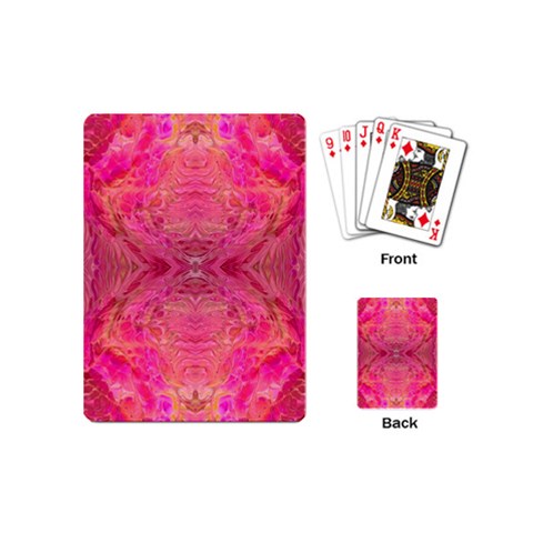 Pink Pour  Playing Cards Single Design (Mini) from ArtsNow.com Back