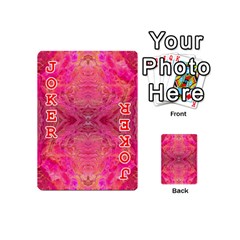 Pink Pour  Playing Cards 54 Designs (Mini) from ArtsNow.com Front - Joker2