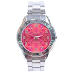 Pink Pour  Stainless Steel Analogue Watch