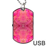 Pink Pour  Dog Tag USB Flash (Two Sides)