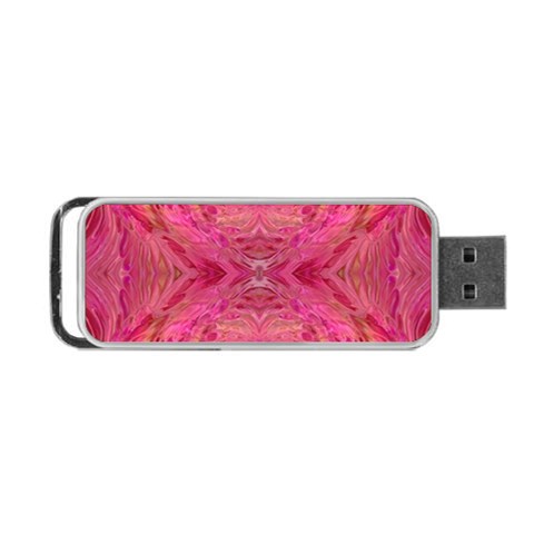 Pink Pour  Portable USB Flash (One Side) from ArtsNow.com Front