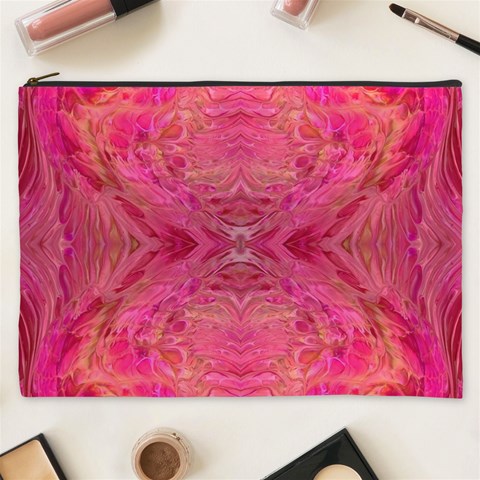 Pink Pour  Cosmetic Bag (XXXL) from ArtsNow.com Front