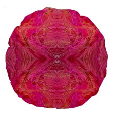 Pink Pour  Large 18  Premium Round Cushions from ArtsNow.com Back