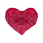 Pink Pour  Standard 16  Premium Heart Shape Cushions