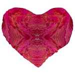 Pink Pour  Large 19  Premium Heart Shape Cushions