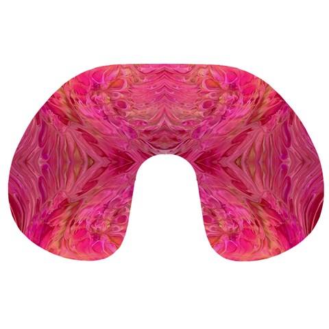 Pink Pour  Travel Neck Pillow from ArtsNow.com Front