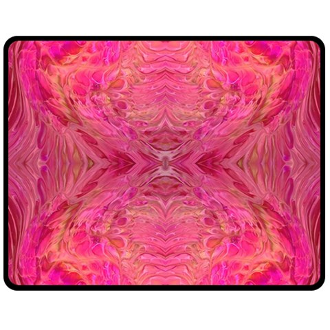 Pink Pour  60  x 50  Two Sides Fleece Blanket (Medium) from ArtsNow.com 58.8 x47.4  Blanket Front