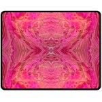 Pink Pour  60  x 50  Two Sides Fleece Blanket (Medium)