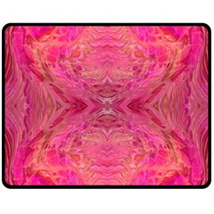 Pink Pour  60  x 50  Two Sides Fleece Blanket (Medium) from ArtsNow.com 58.8 x47.4  Blanket Back