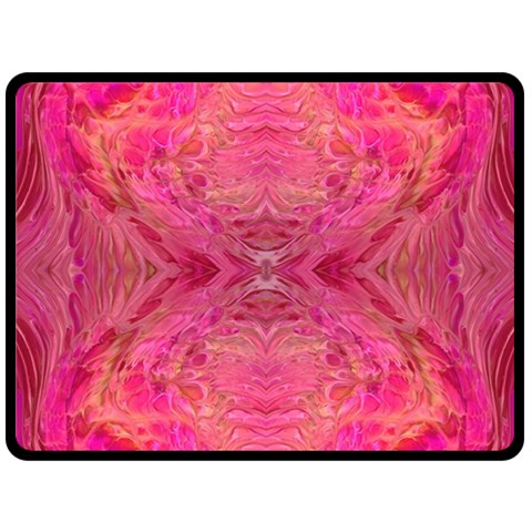 Pink Pour  80  x 56  Two Sides Fleece Blanket (Large) from ArtsNow.com 80 x60  Blanket Front