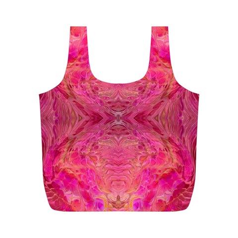 Pink Pour  Full Print Recycle Bag (M) from ArtsNow.com Front