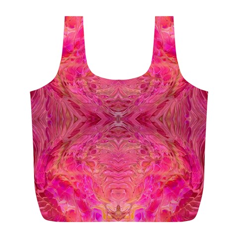 Pink Pour  Full Print Recycle Bag (L) from ArtsNow.com Front