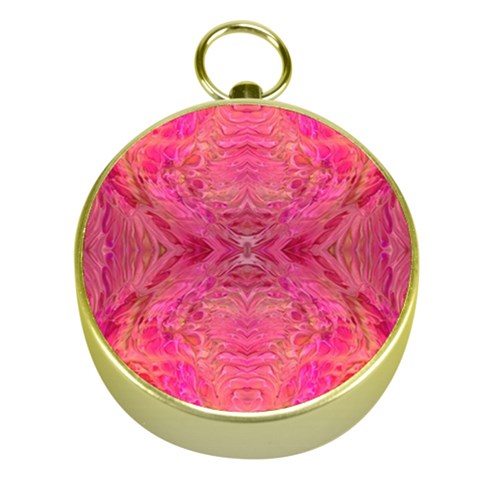 Pink Pour  Gold Compasses from ArtsNow.com Front