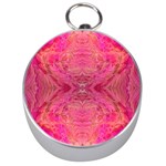 Pink Pour  Silver Compasses