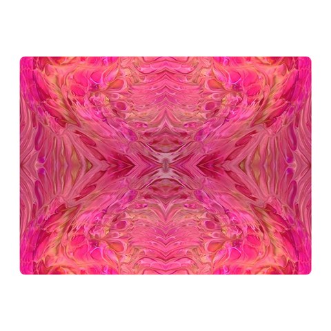 Pink Pour  35  x 27  Two Sides Premium Plush Fleece Blanket (Mini) from ArtsNow.com 35 x27  Blanket Front