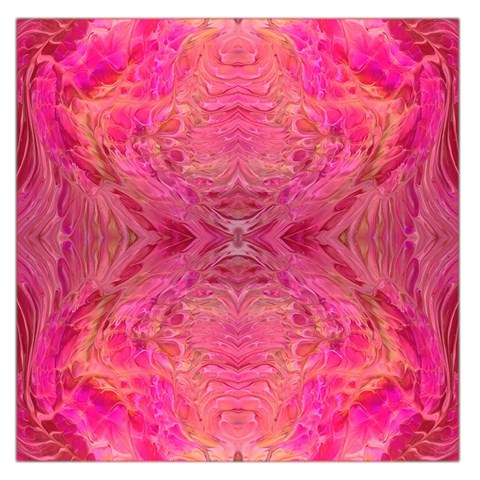 Pink Pour  36  x 36  Square Satin Scarf from ArtsNow.com Front