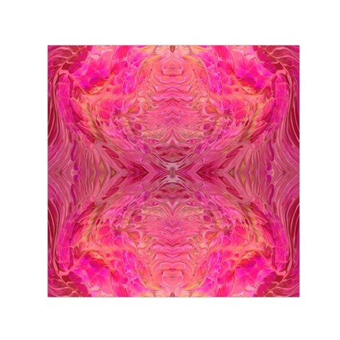 Pink Pour  30  x 30  Large Square Satin Scarf from ArtsNow.com Front