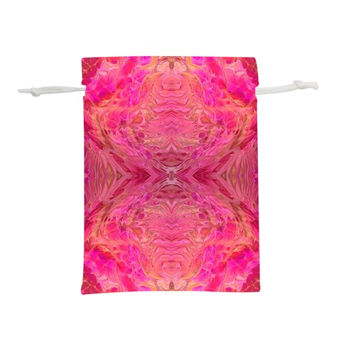 Pink Pour  Lightweight Drawstring Pouch (S) from ArtsNow.com Front