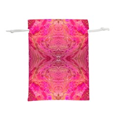 Pink Pour  Lightweight Drawstring Pouch (L) from ArtsNow.com Front