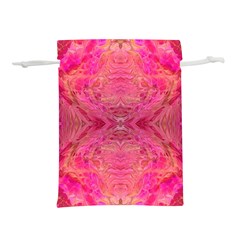 Pink Pour  Lightweight Drawstring Pouch (L) from ArtsNow.com Back