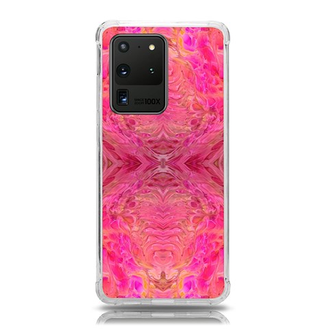 Pink Pour  Samsung Galaxy S20 Ultra 6.9 Inch TPU UV Case from ArtsNow.com Front