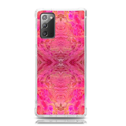 Pink Pour  Samsung Galaxy Note 20 TPU UV Case from ArtsNow.com Front