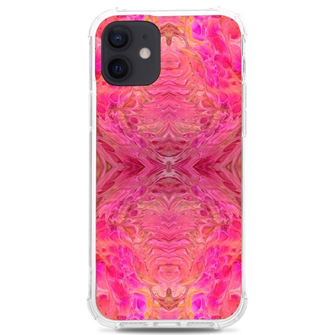 Pink Pour  iPhone 12/12 Pro TPU UV Print Case from ArtsNow.com Front