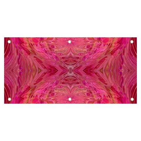Pink Pour  Banner and Sign 6  x 3  from ArtsNow.com Front